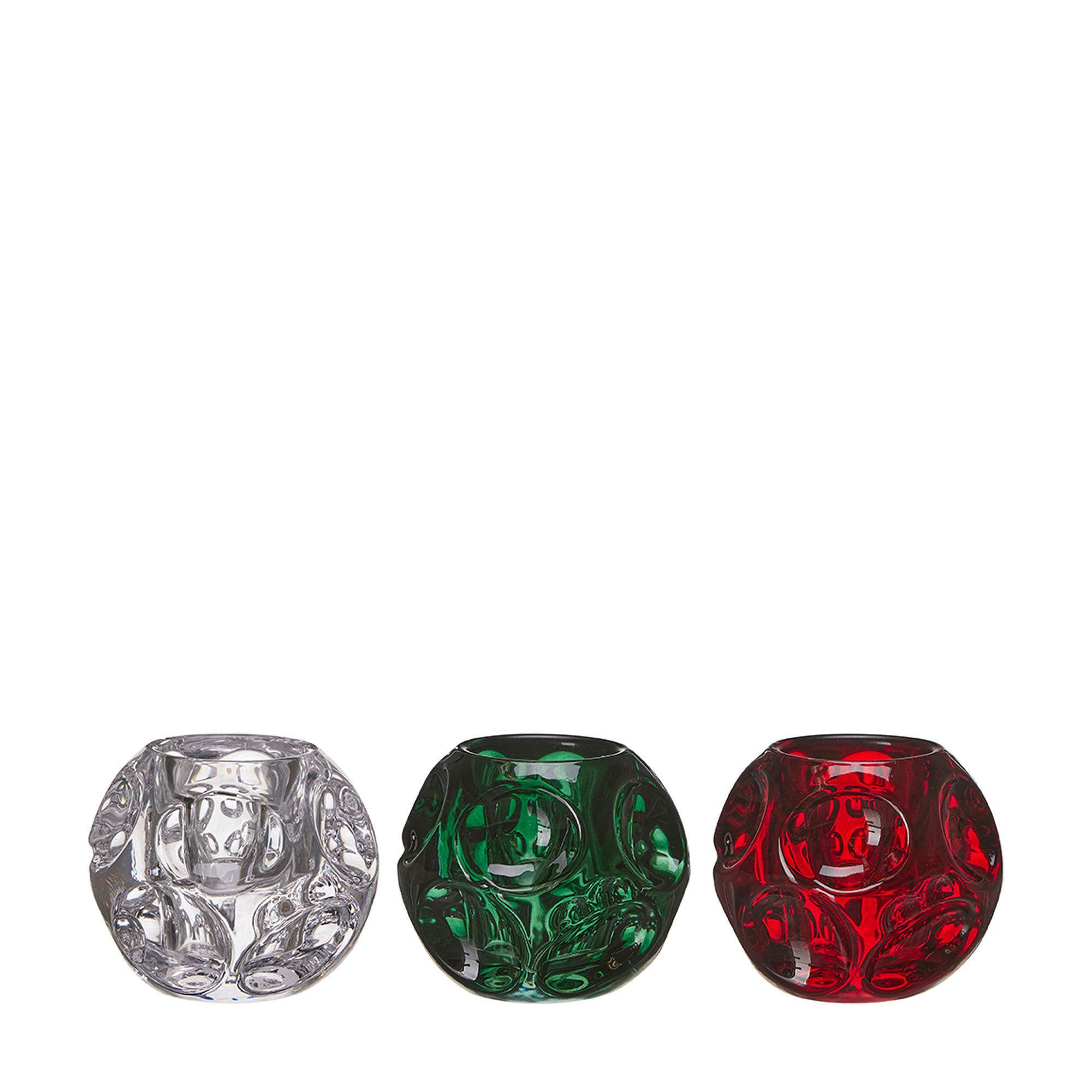 YUNA Lantern Clear/Green/Red - Clear/Green/Red - 9x8cm