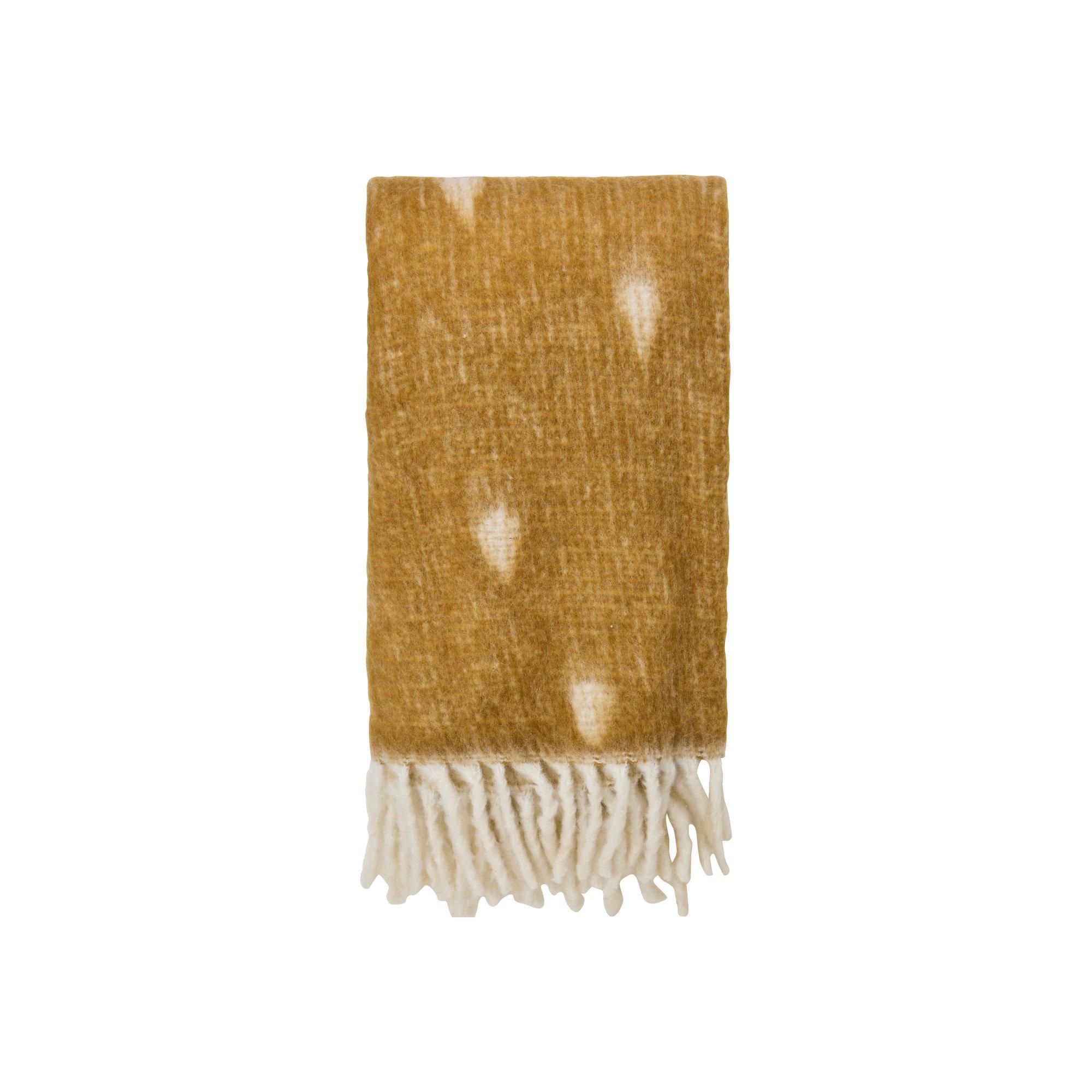 DOLLY Blanket Amber/White - Amber/White - 125x150cm