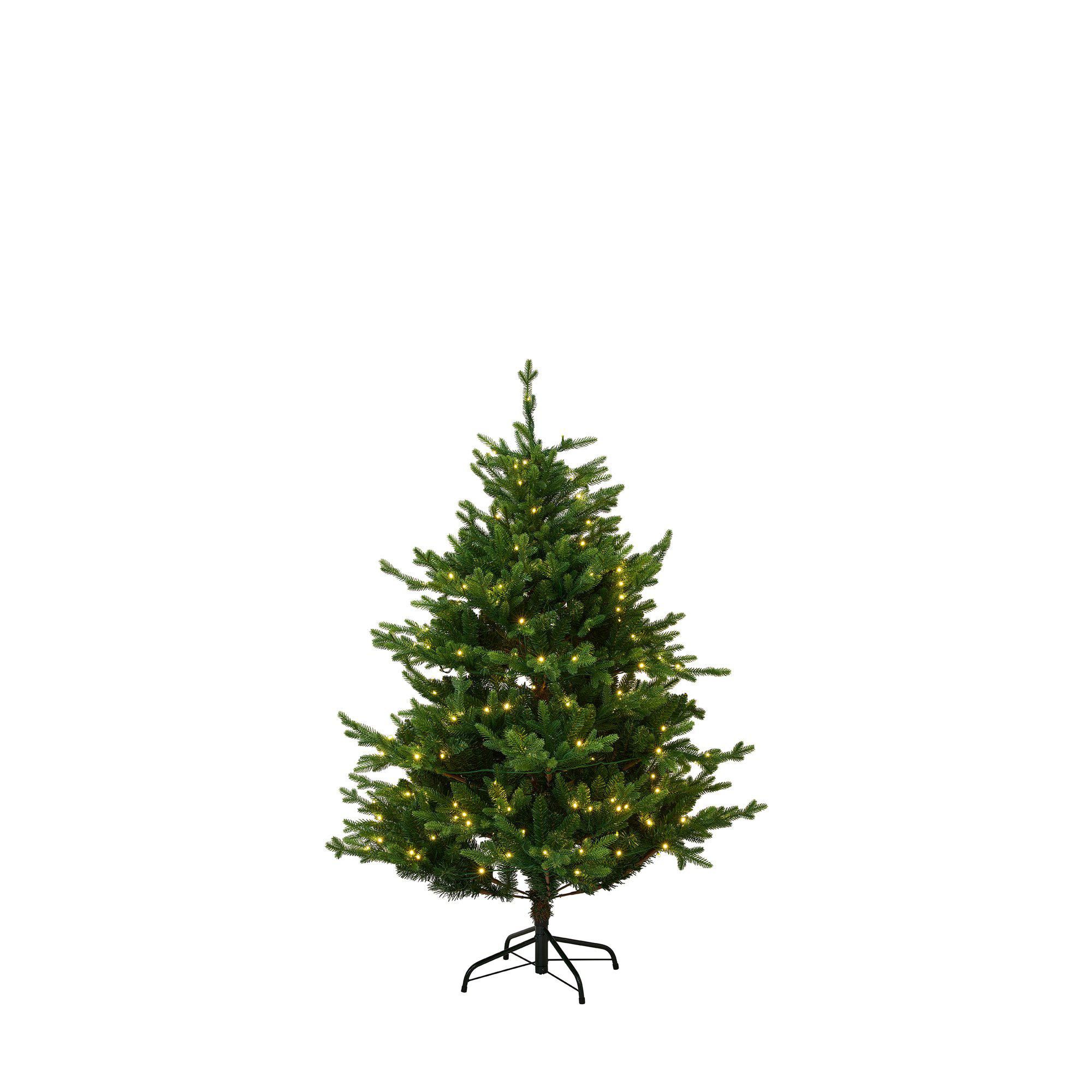 GRAN m. belysning Grön - Grön - 150 cm