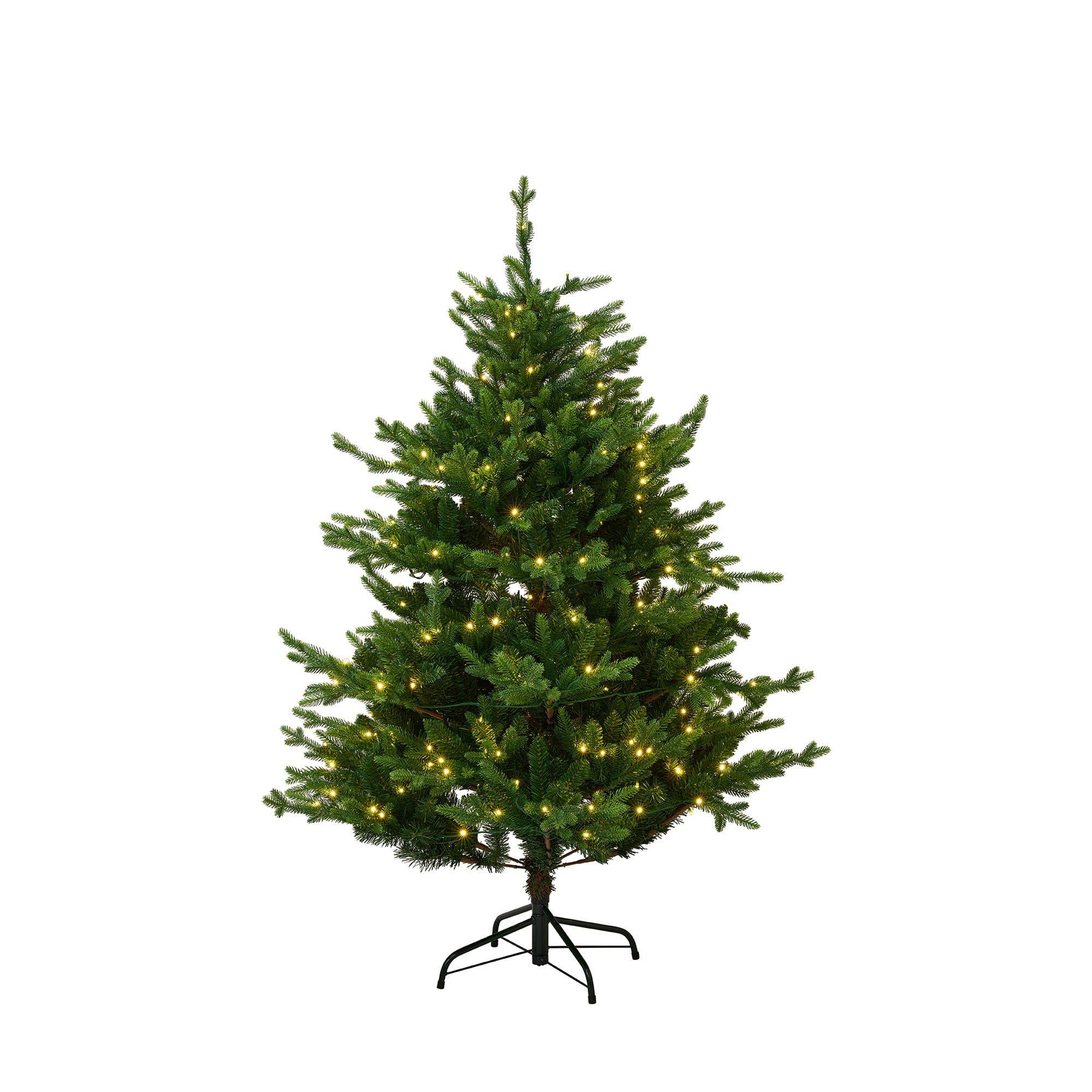 GRAN m. belysning Grön - Grön - 210 cm