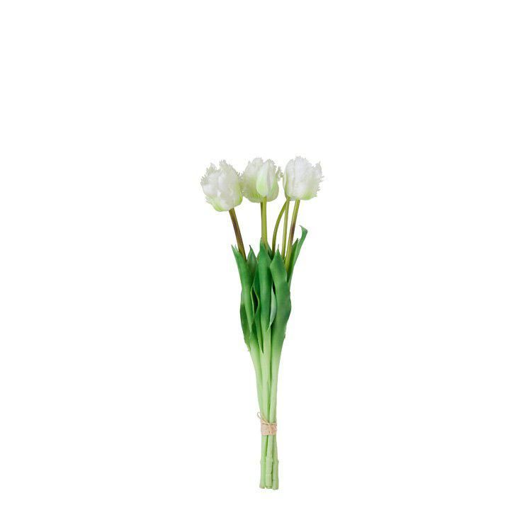 PARROT TULIPS Bundle White - White - 47cm