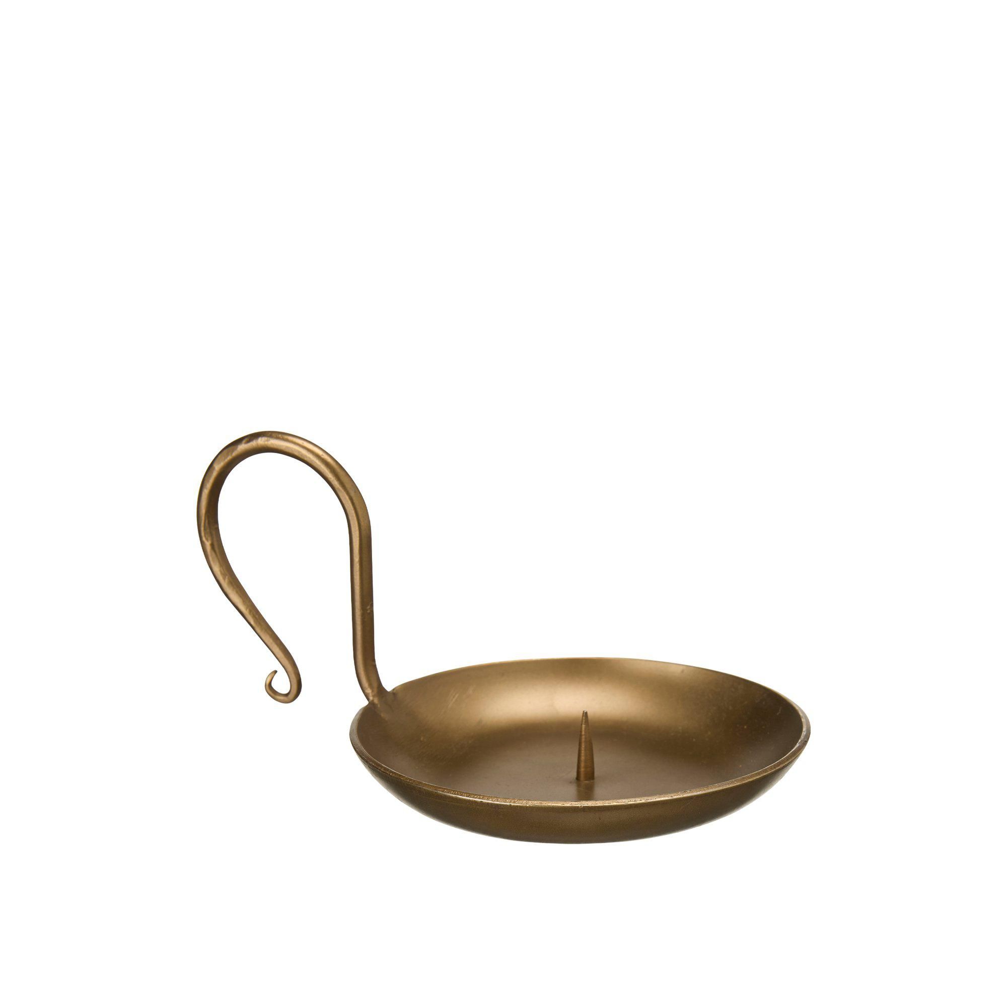 ANJALI Candle holder Antique Gold - Antique Gold - 14x7cm