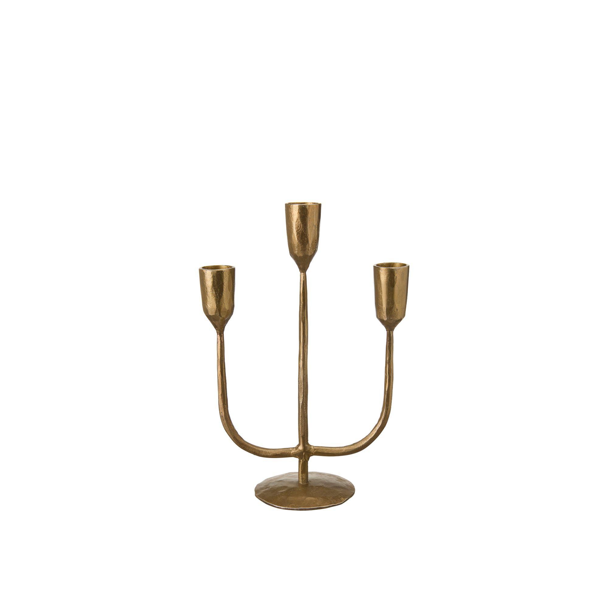 PRIYA Candle holder Antique Gold - Antique Gold - 24x18cm