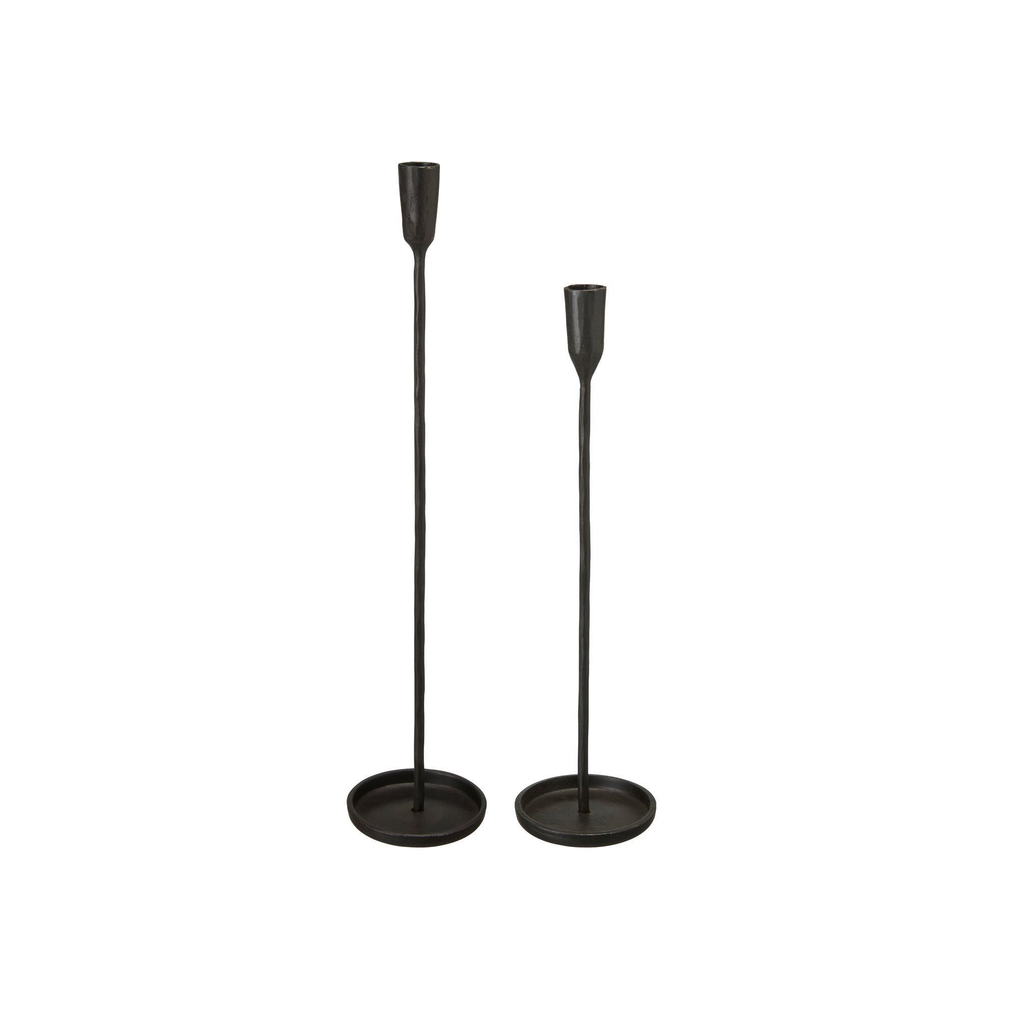PRIYA Candle holder Black - Black - 50x10 40x10cm