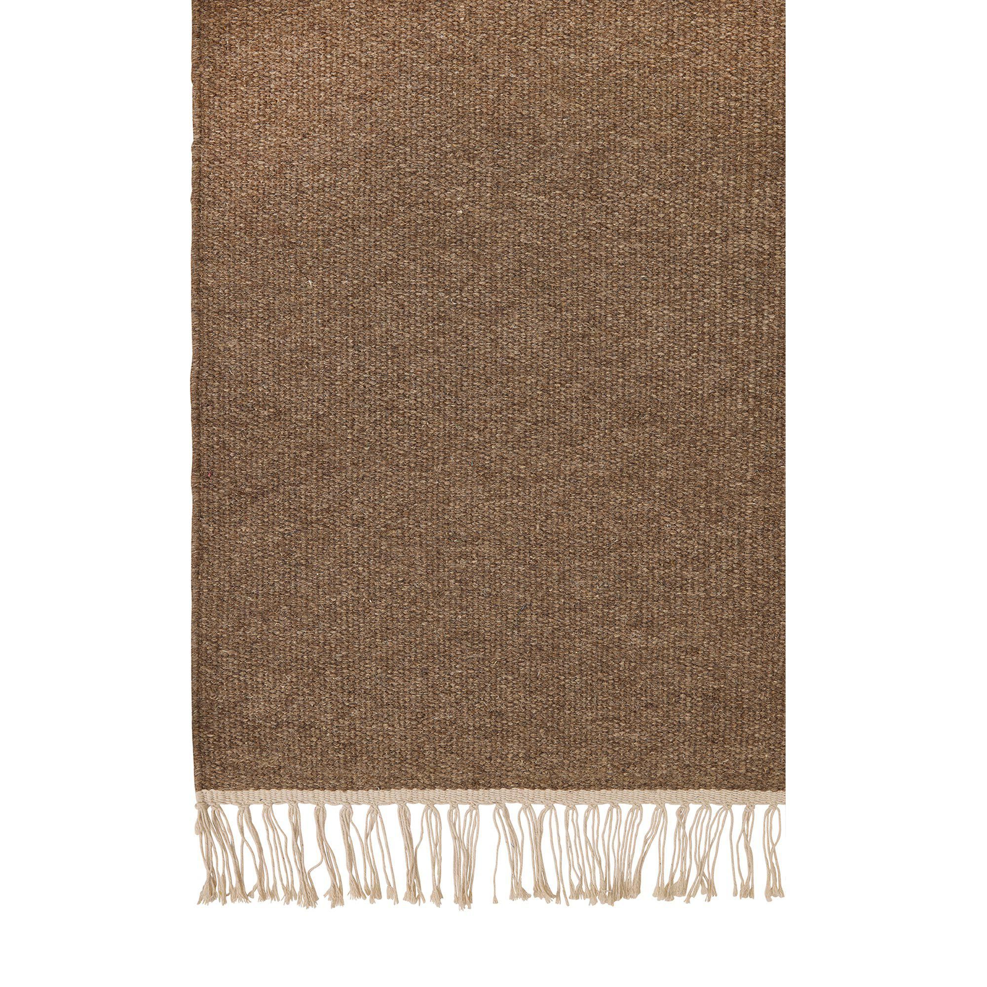 BERGEN Wool Rug Brown - Brown - 200x290cm