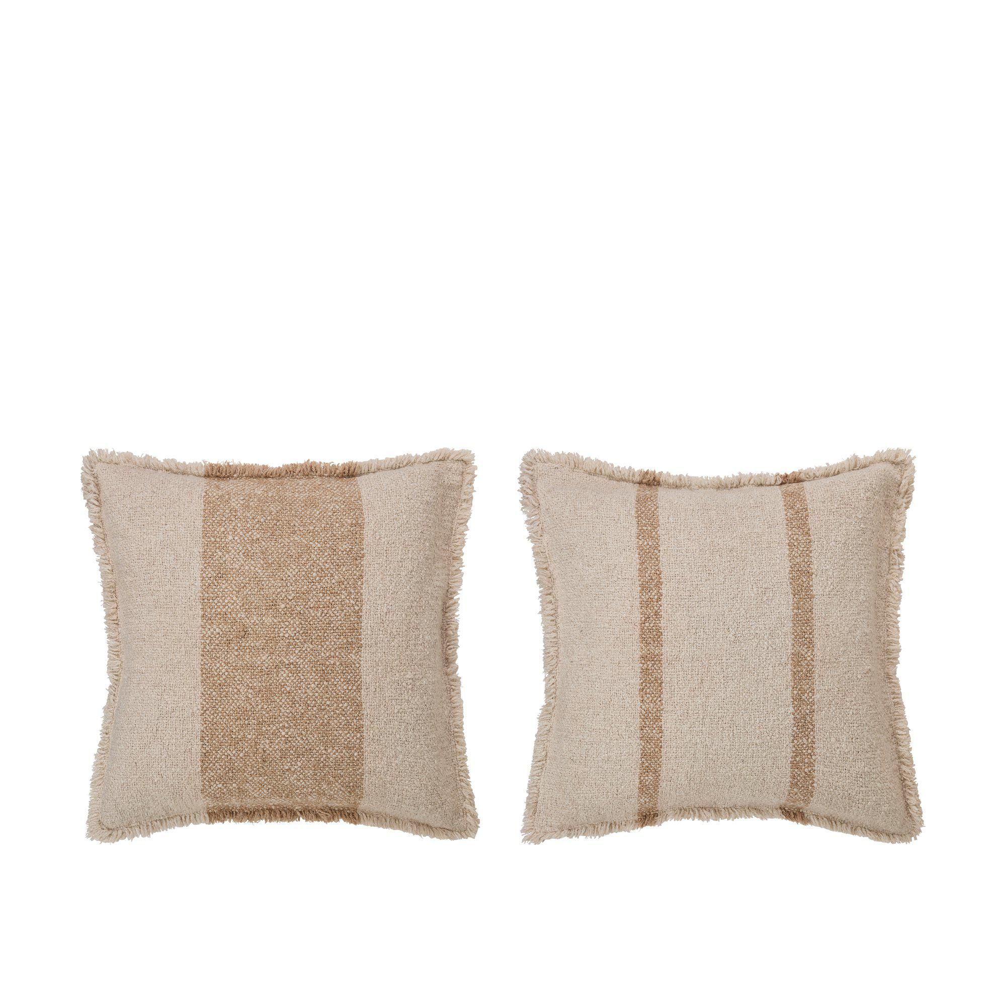 LINA Cushion cover Mix Natural/Terracotta - Natural/Terracotta - 50x50cm