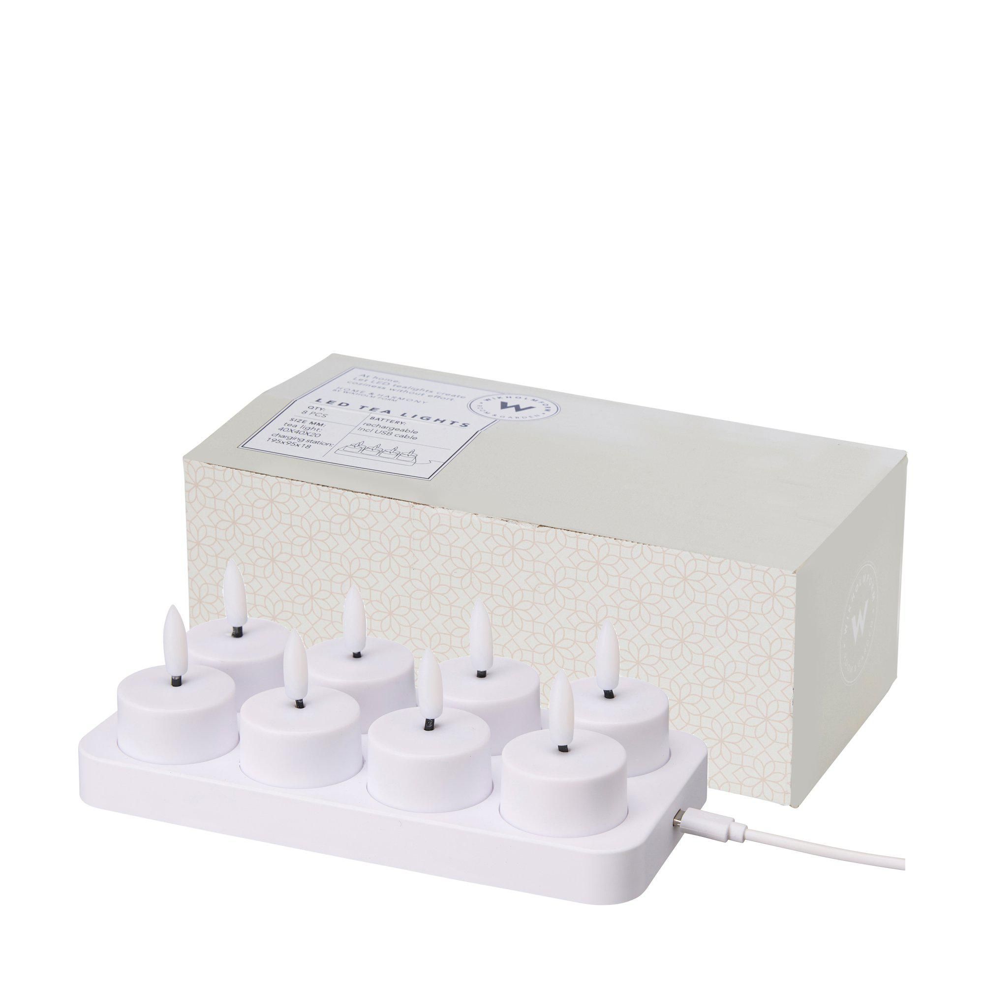 LED Tealight White - White - 20x5cm