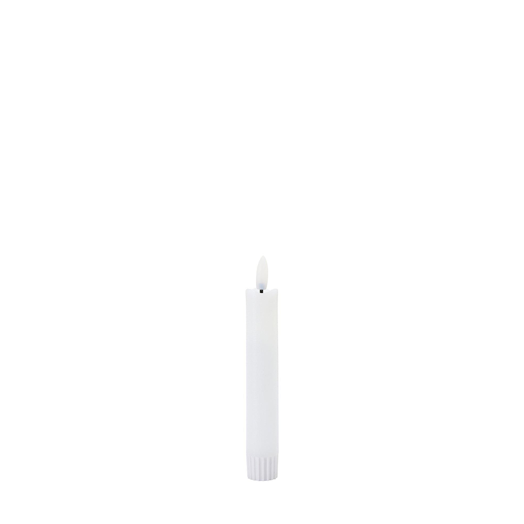 LED Taper Candle White - White - 2,2x15cm