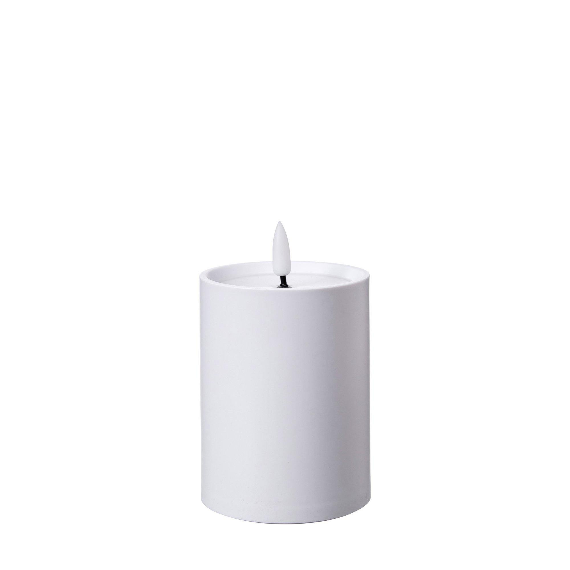 LED Candle Outdoors White - White - 8x11cm