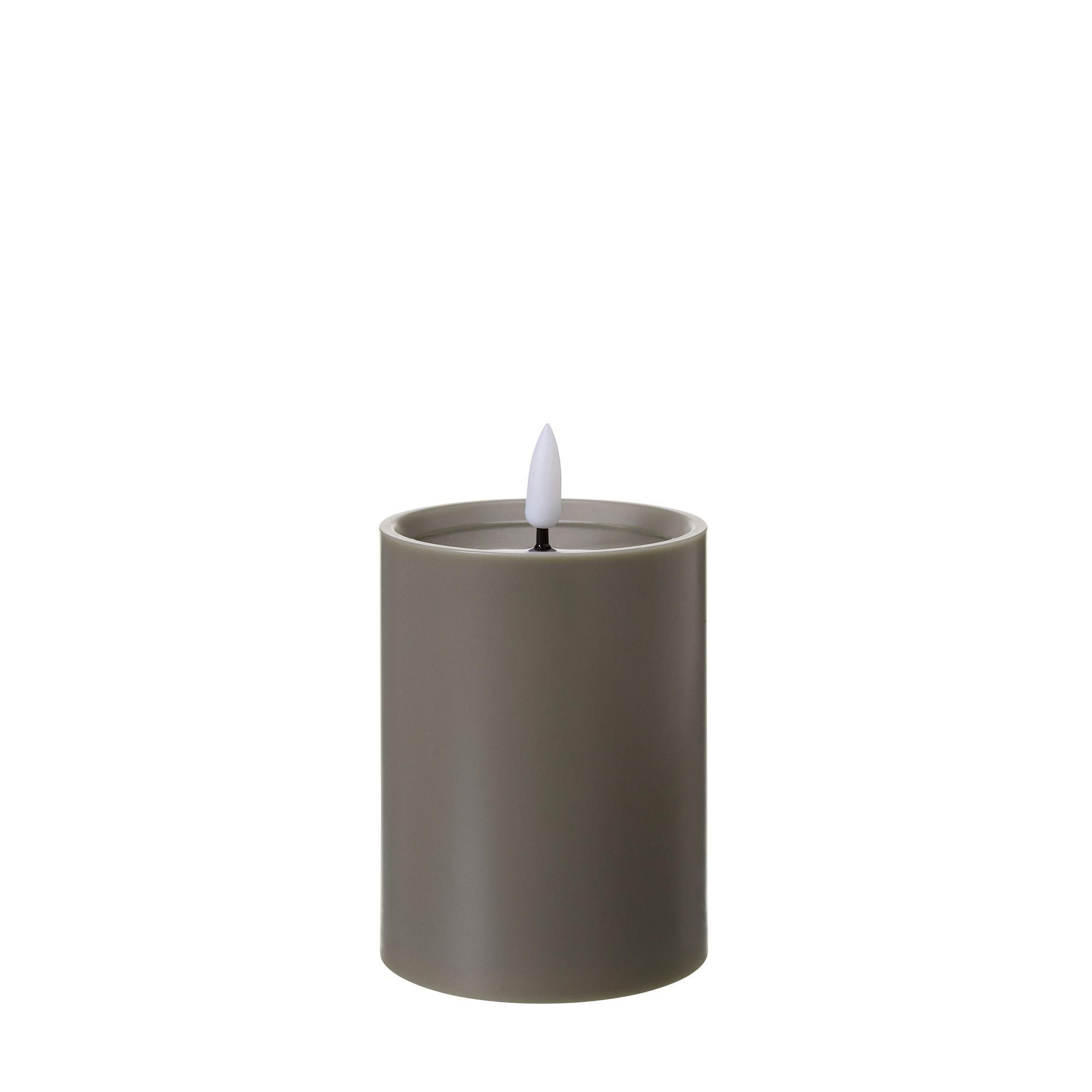 LED Candle Outdoors Brown - Brown - 8x11cm